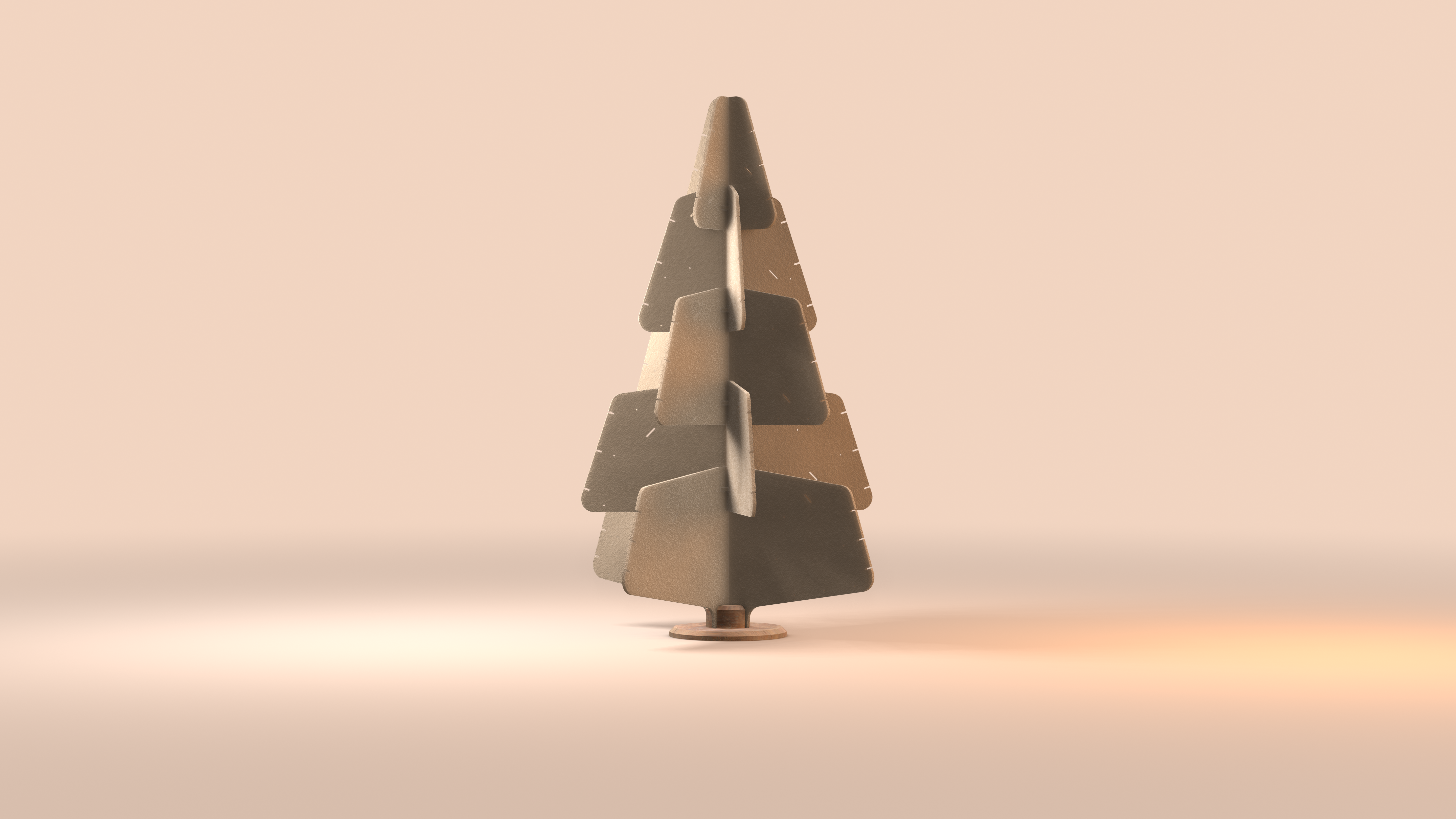 JingleTree Large 184cm + Ash wood Base